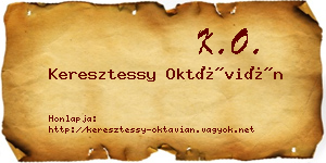 Keresztessy Oktávián névjegykártya